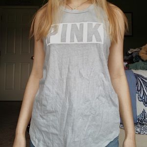 Pink muscle tank